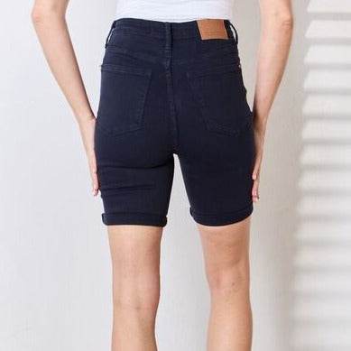 Judy Blue Full Size High Waist Tummy Control Bermuda Women Shorts