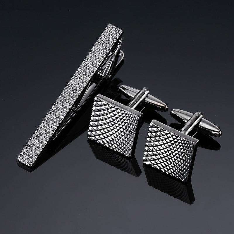 Men's  Tie Clip and Cufflinks Set