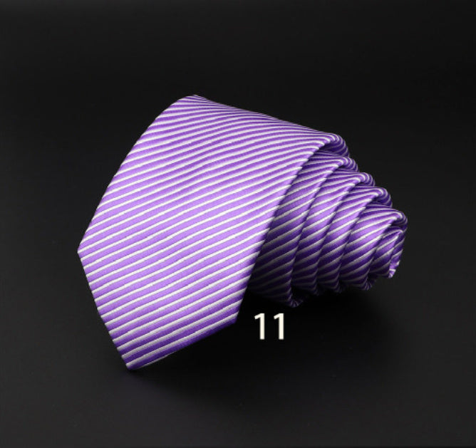 Men's Striped Polyester Fiber Ties
