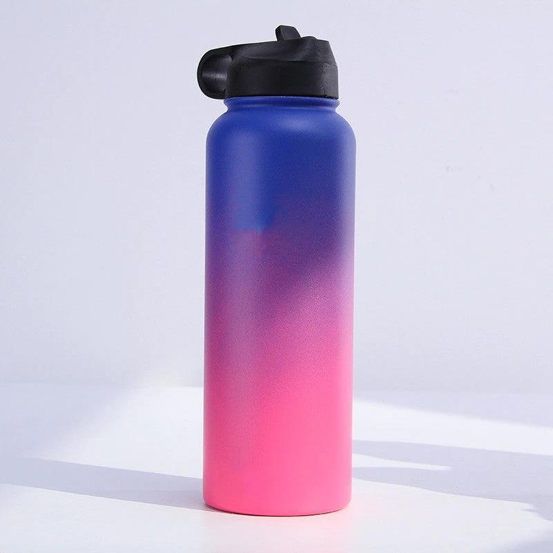 Stainless Steel Wide-mouth Outdoor Sports Vacuum Flask by GJG Denim