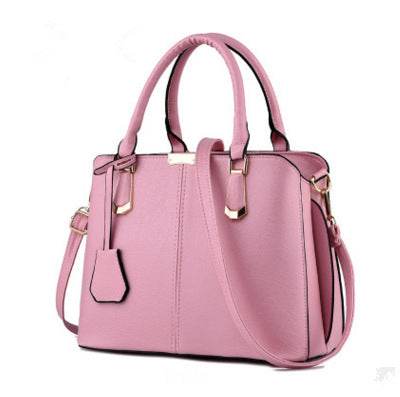 Solid Color Fashion Women Handbag Large Capacity