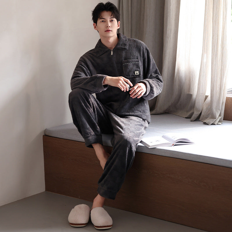 Men's Velvet Pajamas Set