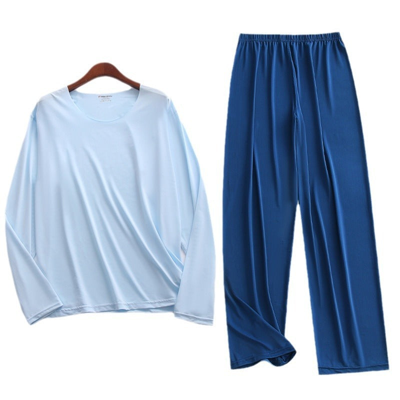 Men's Long-sleeved Pajamas Set