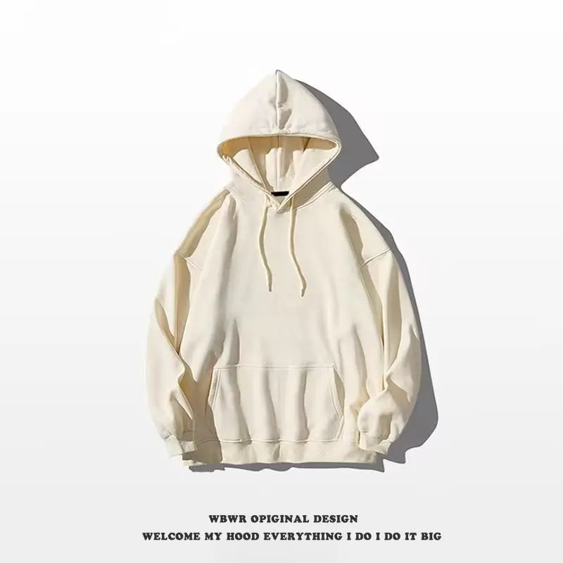 Men's Fashionable Solid Color Hooded sweatshirt by GJG Denim
