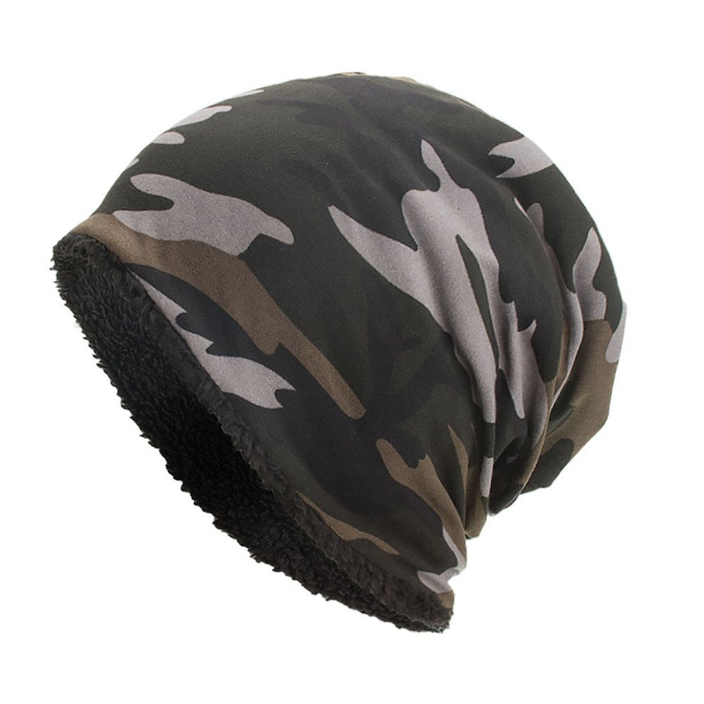 Men's Camouflage Lined Beanie