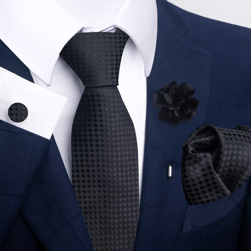 Men's Tie and Pocket Square Combo