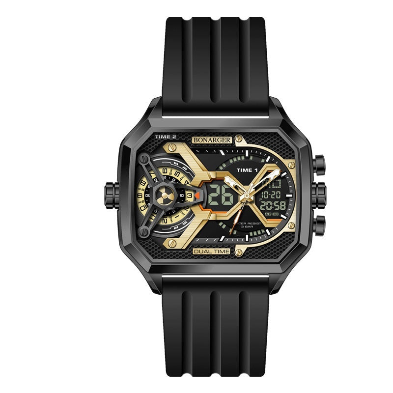 Men's Electronic Multi-functional Sports Luminous Waterproof Watch