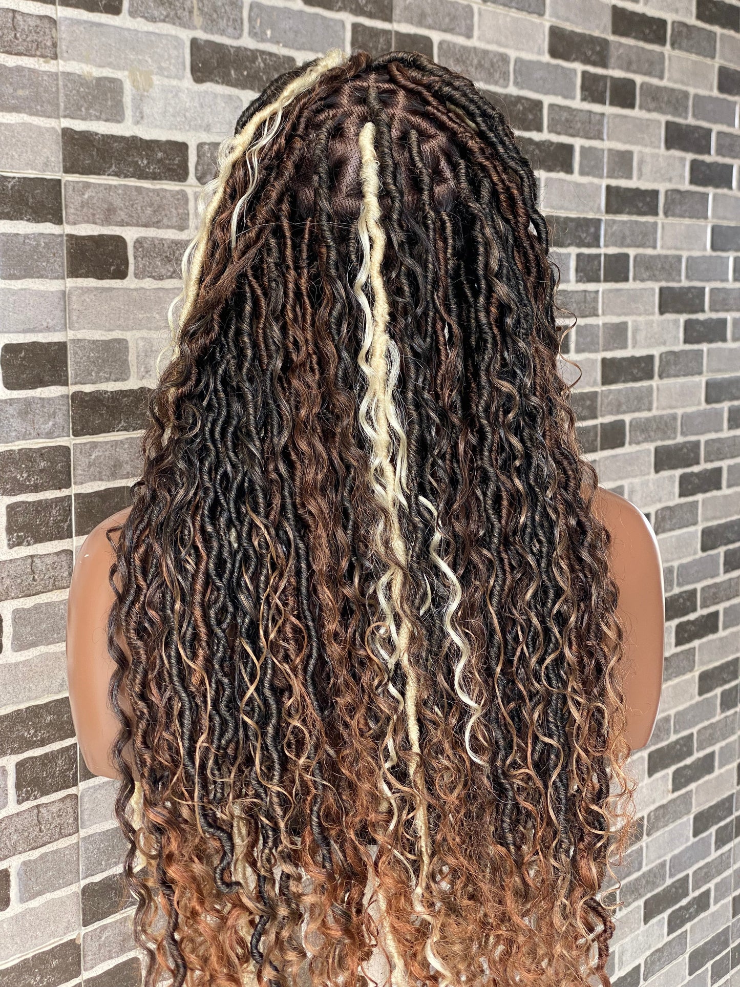 Soft locs wig- Bohemian Full lace faux locs (Africa Queen)
