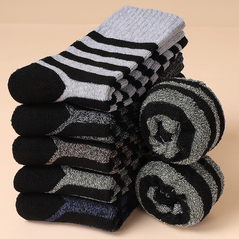 Men's 5-10 Pairs Retro Thick Socks