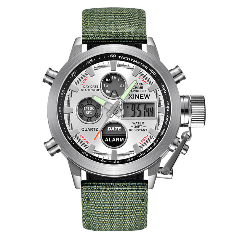 Men's Fashion Belt Multi-functional Watch