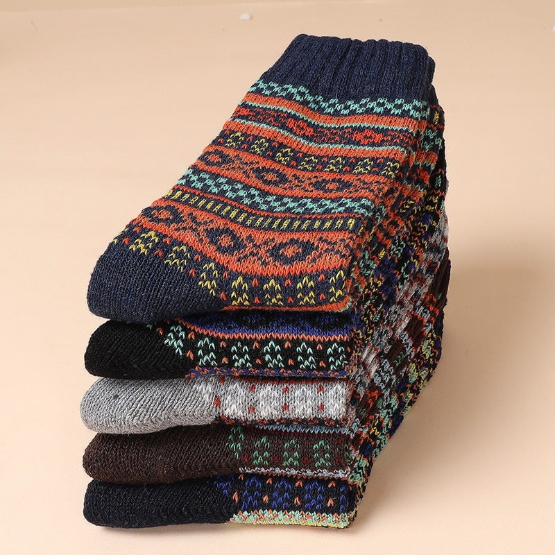 Men's 5-10 Pairs Retro Thick Socks