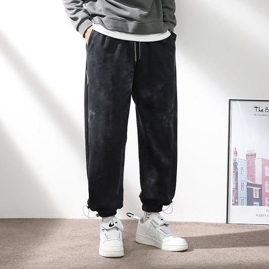 Men's Elastic Waist Drawstring Ankle-tied Sweatpants