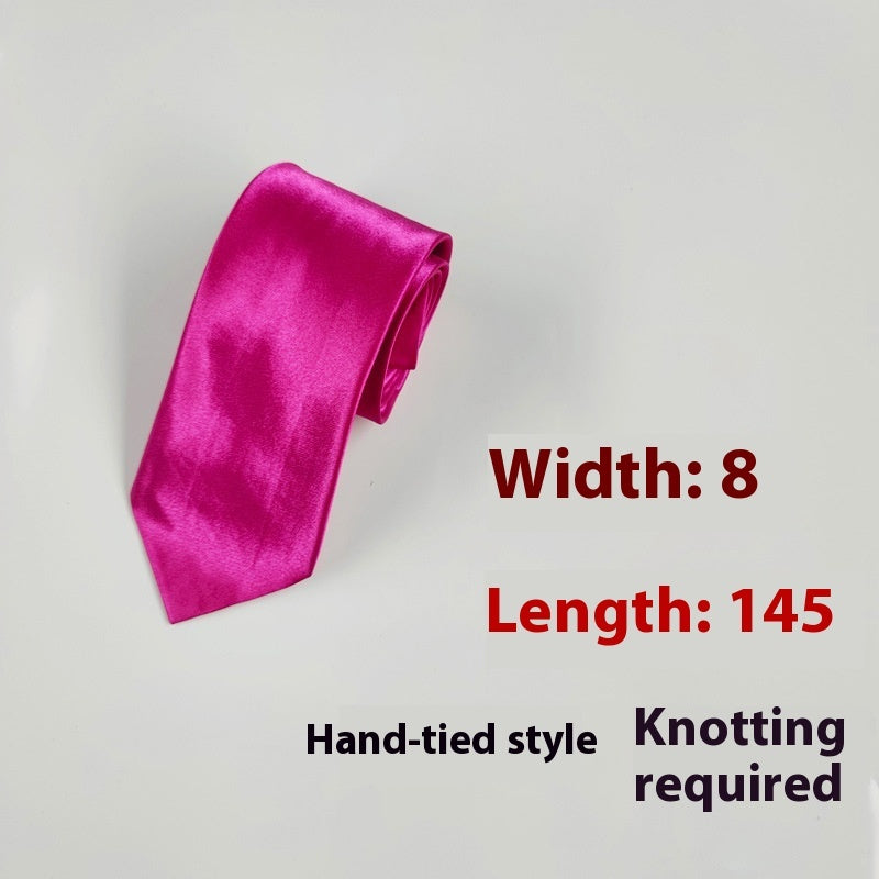 Men's 8cm Plain Suit Tie
