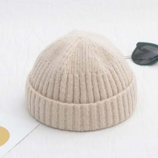 Men's Solid Color Retro Beanie