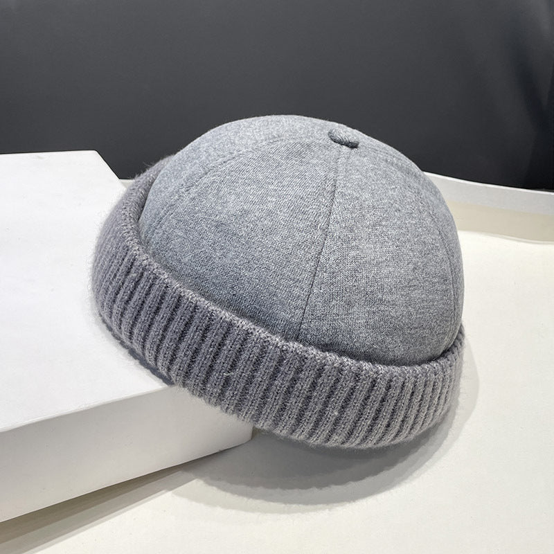 Men's Deerskin Velvet Beret Hat