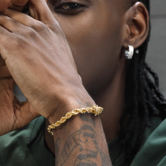 Men's Gold Twist Bracelet