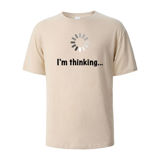 "I'm Thinking" Printed T-shirt for Men