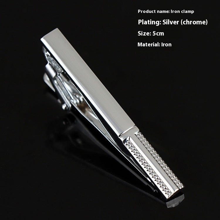 Men's Business Silver Simple Fashion Short Tie Clip