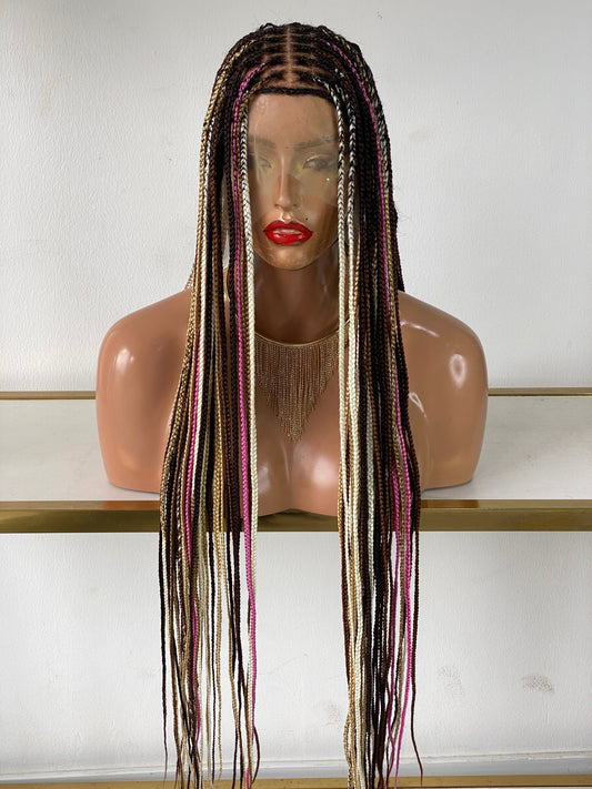 Ready to Ship - Knotless multiple colors braided wigs