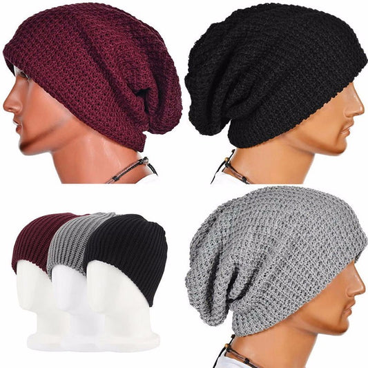 Men' s Knitted Loose Beanie