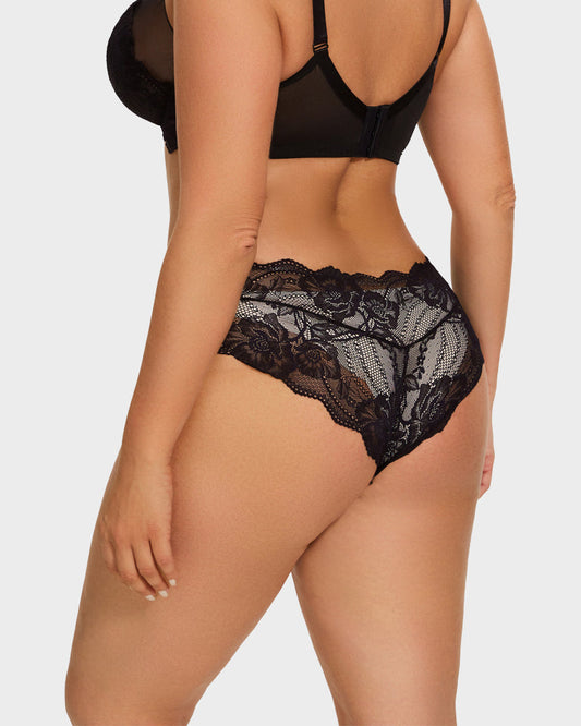 Floral Lace Seamless Brief Panty (3 Pack)