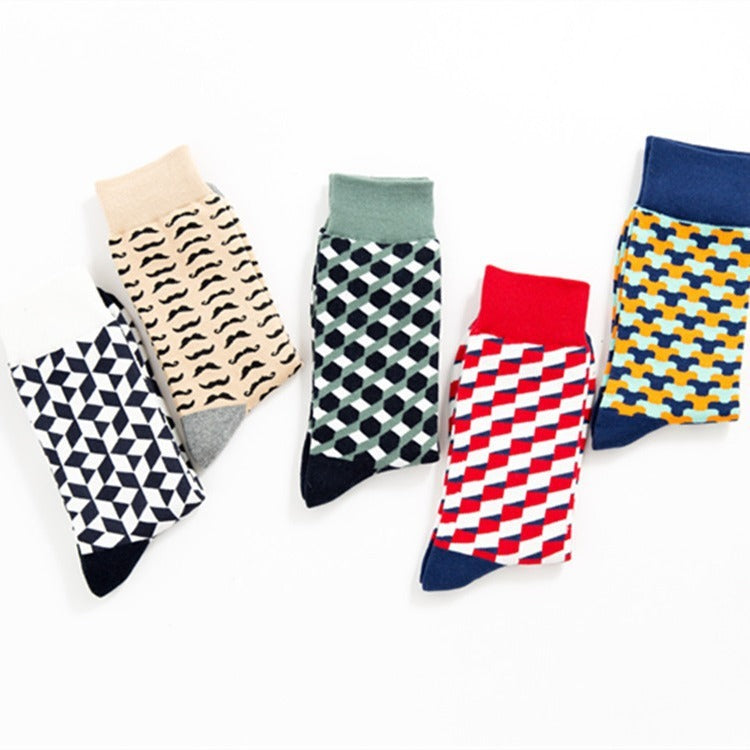 Men's Casual Cotton Socks