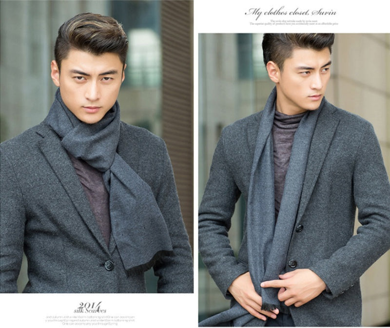 Men's Warm Winter Scarf