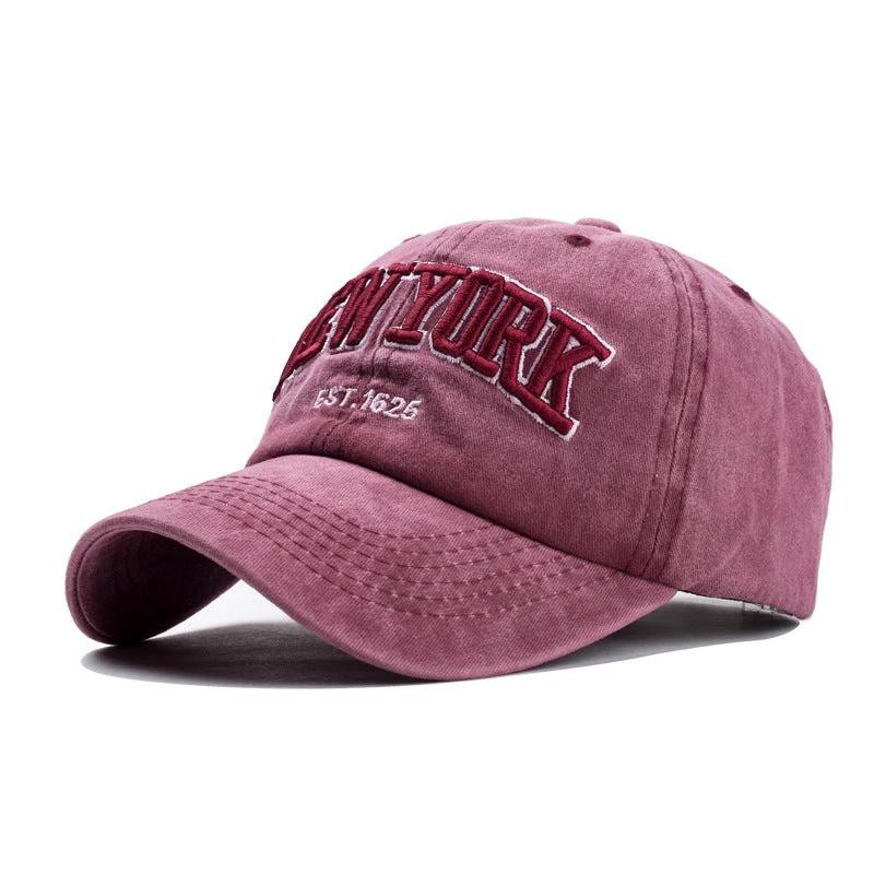 Washed Cotton Three-dimensional Baseball cap For Men by GJG Denim