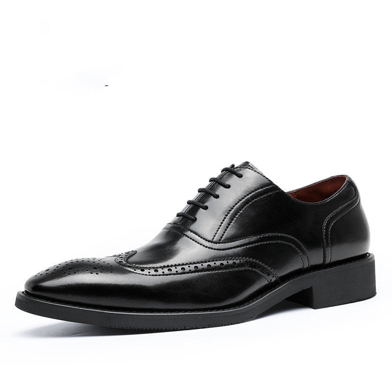 Men's Leather Oxford Shoes Rubber Sole