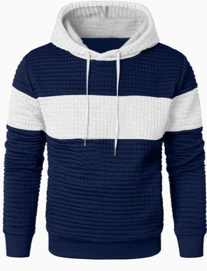 Men's Hooded Long-sleeved Sweater w/ Drawstring