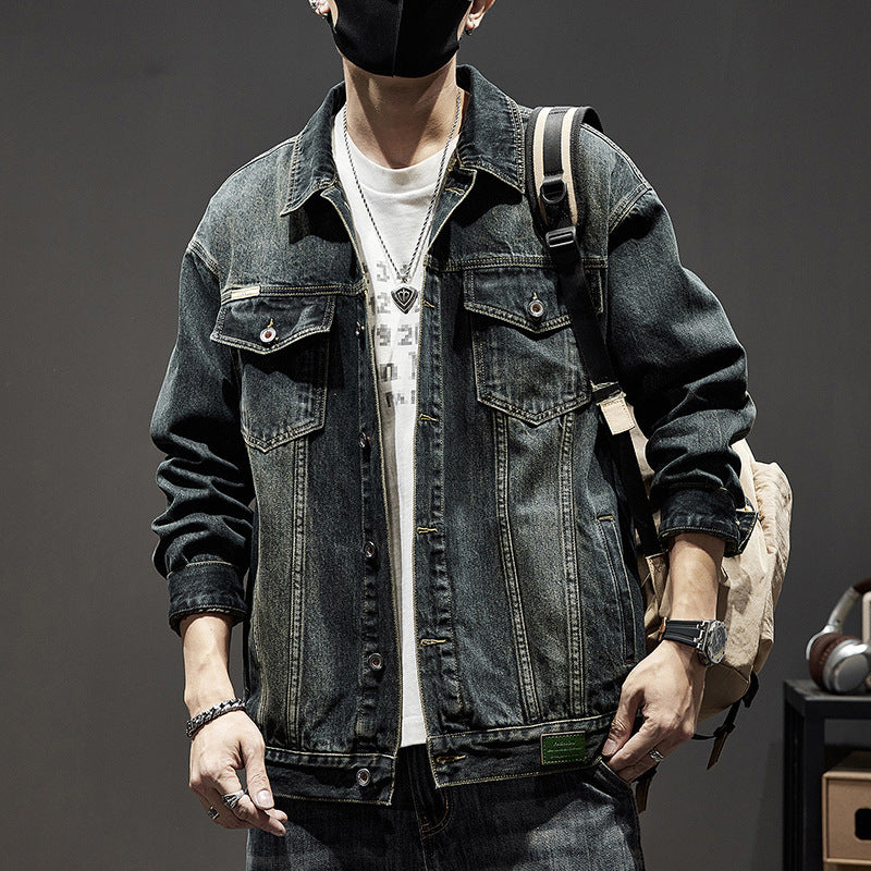 Men's Heavy Retro Denim Jacket