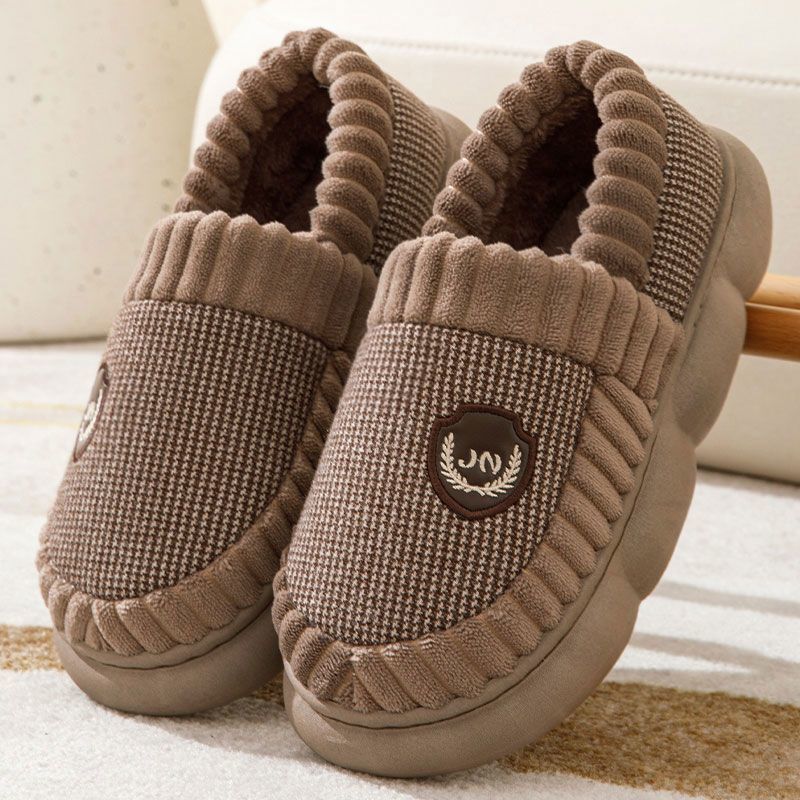 Men's Colorblock Indoor Thick-soled Fleece Sippers