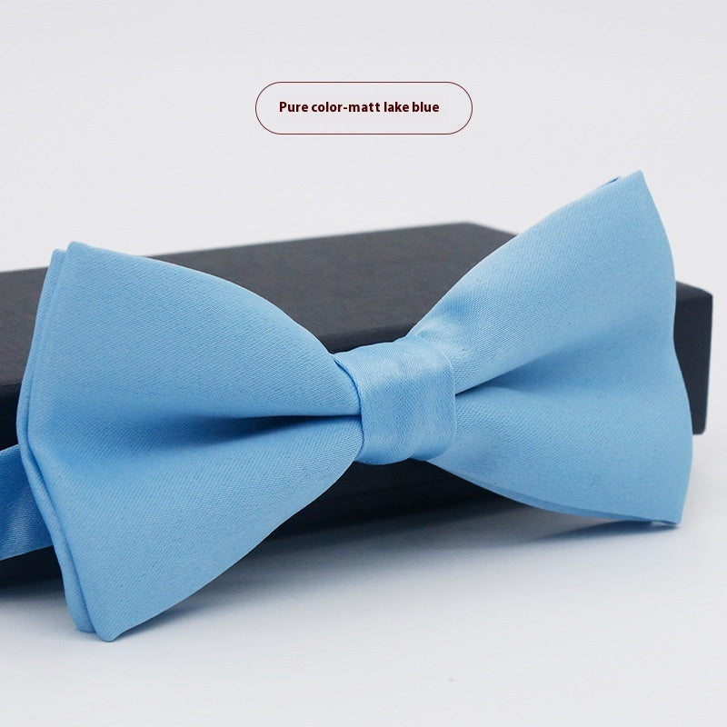 Men's Solid Color Bow Tie