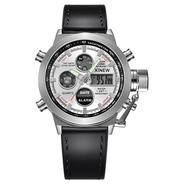 Men's Fashion Belt Multi-functional Watch