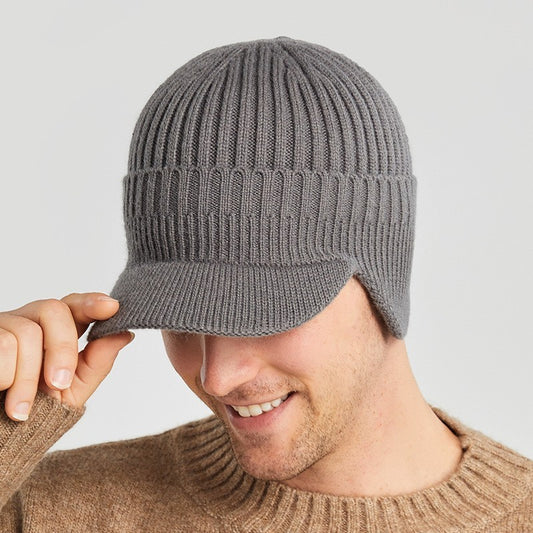 Men's Warm Ear Protection Knitted Beanie Hat