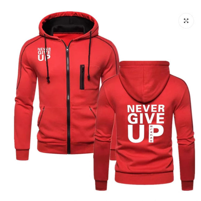 Men's "Never Give Up" Hoodies
