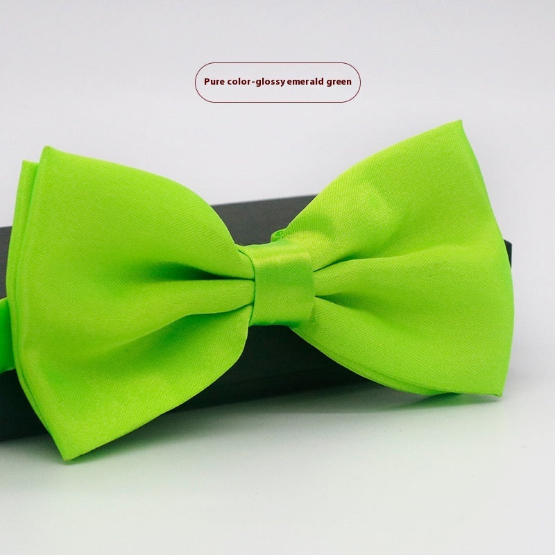 Men's Solid Color Bow Tie