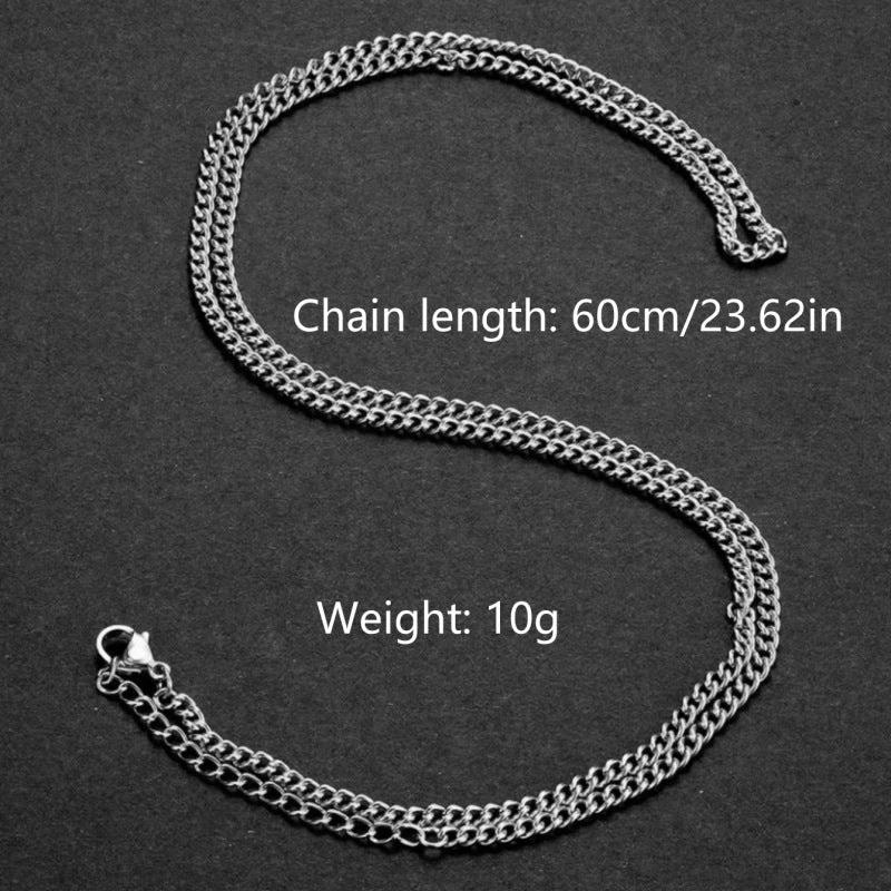 Men's Single Chain Necklace by GJG Denim