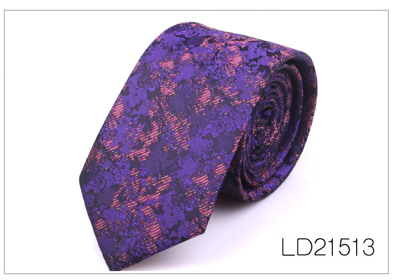 Men's Casual Fashion 6cm Flower Graffiti Tie