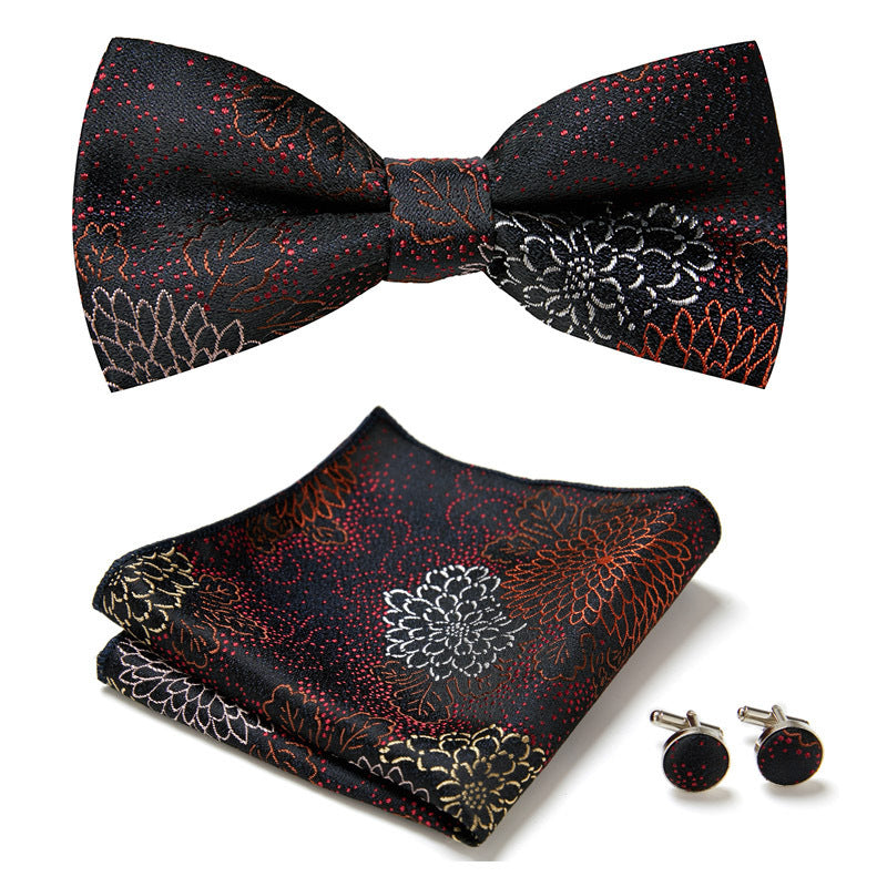 Men's Bow Ties Three Piece Set