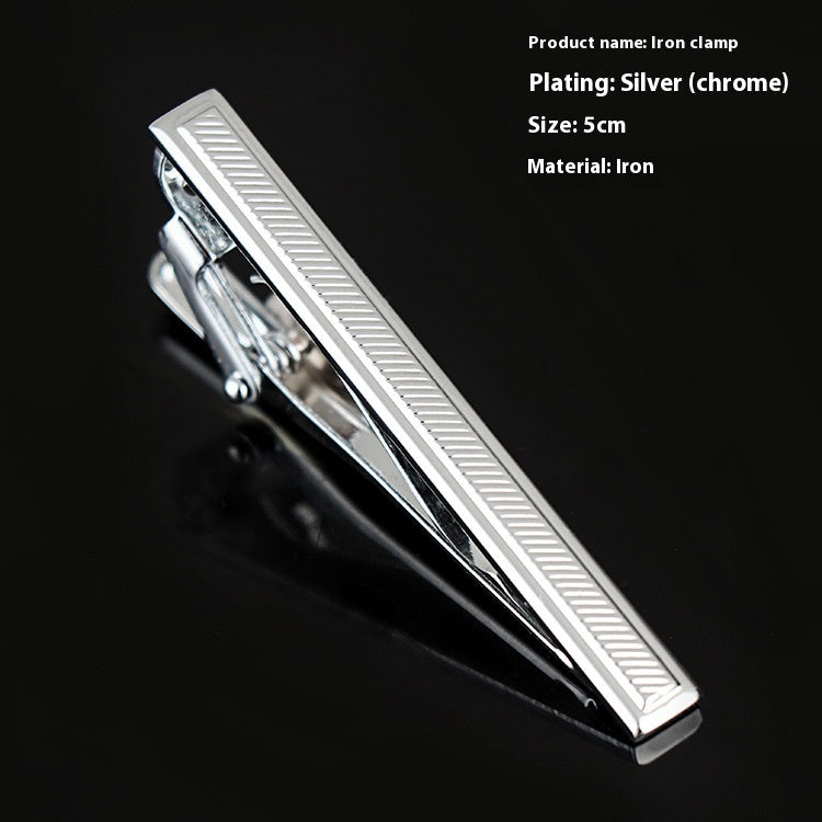 Men's Business Silver Simple Fashion Short Tie Clip