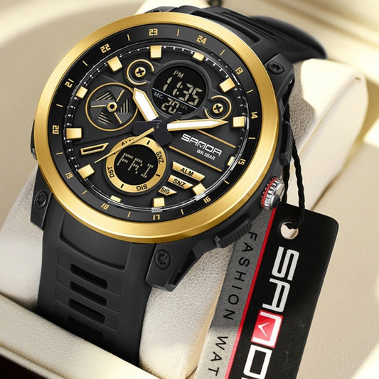 Sports Trend Multifunctional Waterproof Alarm Clock Reminder Electronic Watch For Men