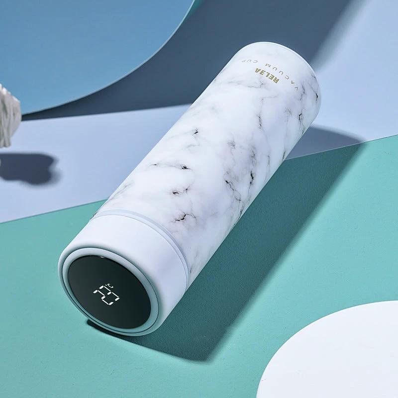 Intelligent Digital LCD Temperature Display Insulation Water Bottle by GJG Denim