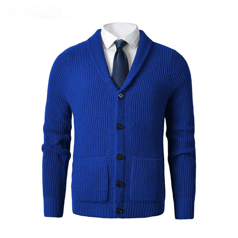 Men's Business Casual Knitted Wool Cardigan