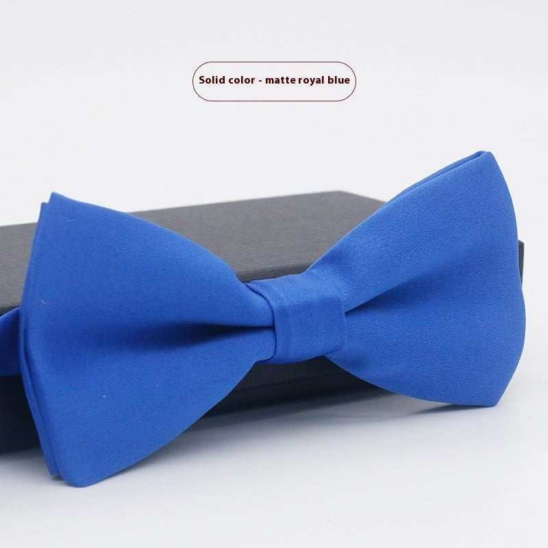 Men's Solid Color Bow Tie
