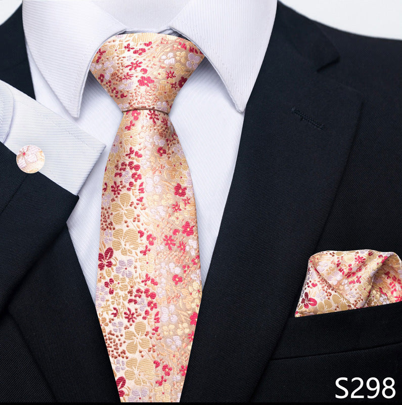 Men's Creative All-match Business Formal Wear Tie Scarf Cufflink Set