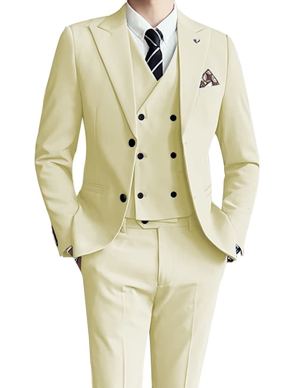 Men's Three-Piece Suit Assorted Colors