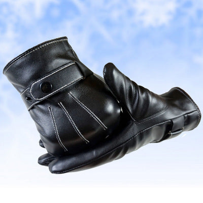PU Leather Touch Screen Gloves For Men
