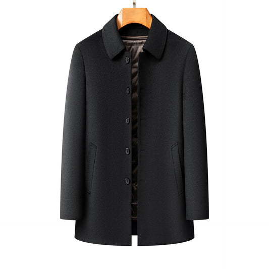 Men's Lapel Double-sided Woolen Coat