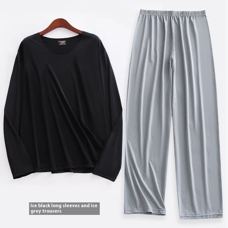 Men's Long-sleeved Pajamas Set